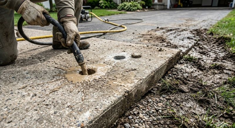 Sunken Driveway Lifting in Miami Dade County, FL